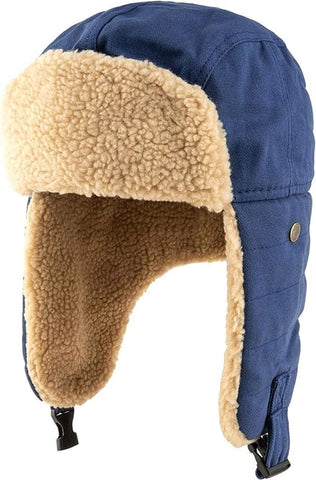 Winter Aviator Hat Thickened Cotton with Earmuffs Navy Blue, One Size In Australia - Darrahopens