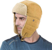 Winter Aviator Hat Thickened Cotton with Earmuffs Khaki, One Size