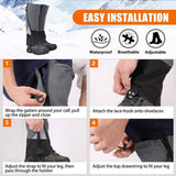 Leg Warmers Waterproof Tear Resistant Adjustable Boot Covers for Hiking, Size L, 42.5 cm In Australia - Darrahopens