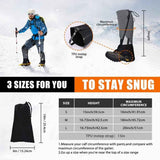 Leg Warmers Waterproof Tear Resistant Adjustable Boot Covers for Hiking, Size L, 42.5 cm In Australia - Darrahopens