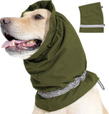 Dog Winter Earmuffs Calming Waterproof Snowproof Army Green, Size M, 40-54 cm In Australia - Darrahopens