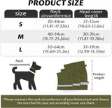 Dog Winter Earmuffs Calming Waterproof Snowproof Army Green, Size M, 40-54 cm In Australia - Darrahopens