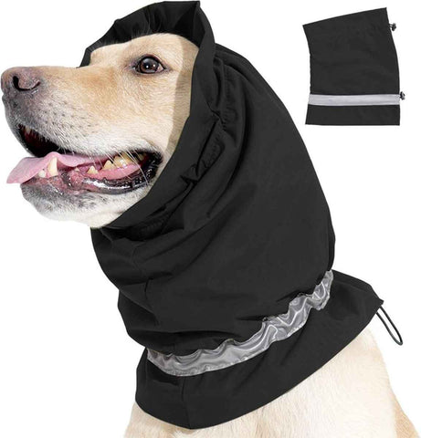 Dog Winter Earmuffs Calming Waterproof Snowproof Black, Size L, 50-64 cm In Australia - Darrahopens