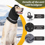 Dog Winter Earmuffs Calming Waterproof Snowproof Black, Size L, 50-64 cm In Australia - Darrahopens