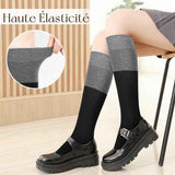 Womens Cotton Calf Socks Color Block Knitted Thermal Winter Socks In Australia - Darrahopens