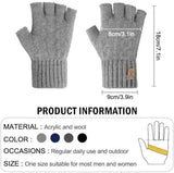 Fingerless Thermal Gloves Knitted Winter Gloves with Soft Lining In Australia - Darrahopens