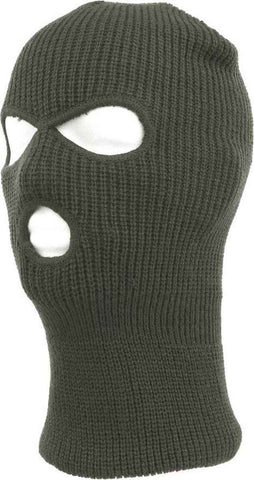 Three Hole Balaclava Ski Mask Green, One Size In Australia - Darrahopens