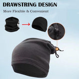 2 Pack Fleece Neck Warmers with Drawstring Red for Running and Cycling In Australia - Darrahopens