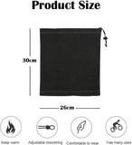 2 Pack Fleece Neck Warmers with Drawstring Red for Running and Cycling In Australia - Darrahopens