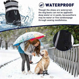 4 Piece Waterproof Dog Boots with Fleece Lining Non Slip Sole Black, Size XL In Australia - Darrahopens