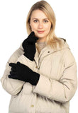 Womens Touchscreen Winter Gloves Thermal Knitted Fleece Lined Black In Australia - Darrahopens