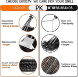 2-Pack Stainless Steel Grill Brush with Scraper Compatible with Weber In Australia - Darrahopens