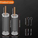 2-Piece Rolling Grill Baskets Stainless Steel for Vegetables Fish and Outdoor Grilling In Australia - Darrahopens