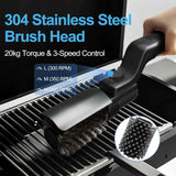 Electric Grill Brush Rechargeable 3-Speed with 180 Degree Adjustable Stainless Steel Head In Australia - Darrahopens