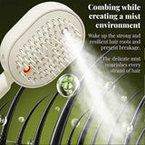 Electric Spray Hair Brush with Essential Oil Diffuser Scalp Massager Antistatic Purple In Australia - Darrahopens