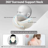 Travel Neck Pillow U-Shaped Memory Cotton for Airplane Sleep and Neck Support Blue In Australia - Darrahopens