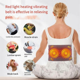 Rechargeable Heating Massage Belt with Warm Compress and Red Light
