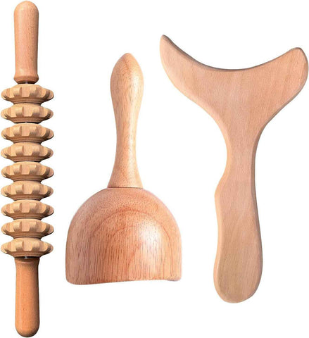 3-in-1 Wood Therapy Massage Tool Kit for Maderoterapia and Lymphatic Drainage In Australia - Darrahopens