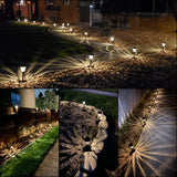 6-Pack Solar Garden Lights Waterproof LED Path Lights