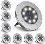 8-Pack Solar Garden Lights IP65 Waterproof 6000K Cool White Landscape Lighting In Australia - Darrahopens