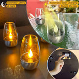 Solar Table Lamp with Flameless Flicker LED Dusk Sensor and IP65 Waterproof for Garden and Camping In Australia - Darrahopens