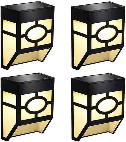 4-Pack Solar Lights for Fences Walls Stairs and Yard Warm White and Multicolor In Australia - Darrahopens