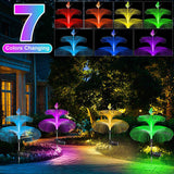2-Pack Solar Jellyfish Garden Lights Waterproof for Yard Walkway and Lawn In Australia - Darrahopens