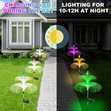 2-Pack Solar Jellyfish Garden Lights Waterproof for Yard Walkway and Lawn