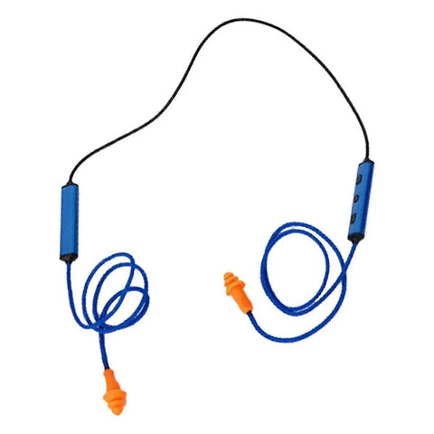 Bluetooth Hearing Protection Earbuds, Noise Cancelling Silicone Earplug Headset for Work, Blue In Australia - Darrahopens