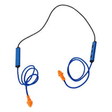 Bluetooth Hearing Protection Earbuds, Noise Cancelling Silicone Earplug Headset for Work, Blue