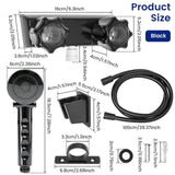 RV Shower Faucet Set, 4 Inch Black Mixer Valve with Handheld Showerhead and Hose for Camper Trailer In Australia - Darrahopens