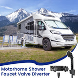 RV Shower Faucet Set, 4 Inch Black Mixer Valve with Handheld Showerhead and Hose for Camper Trailer In Australia - Darrahopens