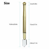 Glass Cutter Tool, Tungsten Carbide Wheel Oil Feed Cutter for Tile Mirror Window Glass, Gold In Australia - Darrahopens