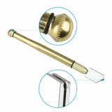 Glass Cutter Tool, Tungsten Carbide Wheel Oil Feed Cutter for Tile Mirror Window Glass, Gold In Australia - Darrahopens