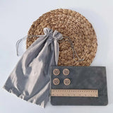 Magnetic Knitting Pattern Holder, Foldable PU Leather Chart Keeper with Magnetic Ruler, Purple In Australia - Darrahopens
