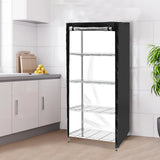 Wire Shelving Unit Cover, Waterproof Dustproof 210D Zipper Rack Cover, Black 36 x 18 x 72 In