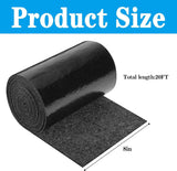 Boat Trailer Bunk Carpet Roll, Felt Marine Padding with Anti Slip PE Backing, Black 20 Ft x 8 In In Australia - Darrahopens