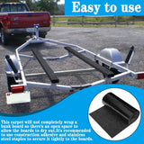 Boat Trailer Bunk Carpet Roll, Felt Marine Padding with Anti Slip PE Backing, Black 20 Ft x 8 In In Australia - Darrahopens