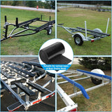 Boat Trailer Bunk Carpet Roll, Felt Marine Padding with Anti Slip PE Backing, Black 20 Ft x 8 In In Australia - Darrahopens