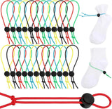 100 Pcs Sock Clips for Laundry, Adjustable Sock Holder Organizer for Washer Dryer, 5 Colors In Australia - Darrahopens