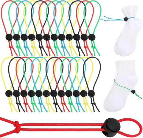 100 Pcs Sock Clips for Laundry, Adjustable Sock Holder Organizer for Washer Dryer, 5 Colors In Australia - Darrahopens