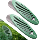 2 Pack 4 Inch Angled Drain Grates, PVC PE Yard Drain Emitters for Gutters Lawn Drainage, Green In Australia - Darrahopens