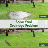 2 Pack 4 Inch Angled Drain Grates, PVC PE Yard Drain Emitters for Gutters Lawn Drainage, Green In Australia - Darrahopens