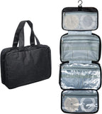 Ostomy Travel Bag Organizer, Waterproof 4 Compartment Hanging Pouch for Colostomy Supplies, Black In Australia - Darrahopens