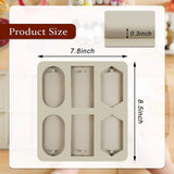 2 Pcs Silicone Resin Molds, 12 Cavity Non Stick Casting Molds with Holes for Keychains Jewelry