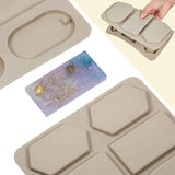 2 Pcs Silicone Resin Molds, 12 Cavity Non Stick Casting Molds with Holes for Keychains Jewelry
