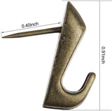 15 Pcs Push Pin Picture Hangers, Metal Zinc Alloy Wall Hooks for Home Office Decor, Bronze In Australia - Darrahopens
