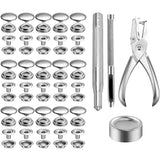 200 Pcs Stainless Steel Snap Fastener Kit, Heavy Duty Press Studs with Pliers for Sewing In Australia - Darrahopens