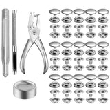 200 Pcs Stainless Steel Snap Fastener Kit, Heavy Duty Press Studs with Pliers for Sewing