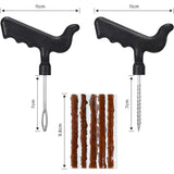 32 Pcs Tire Plug Repair Kit, T Handle Tools and Rubber Strings for Tubeless Tires Cars Trucks